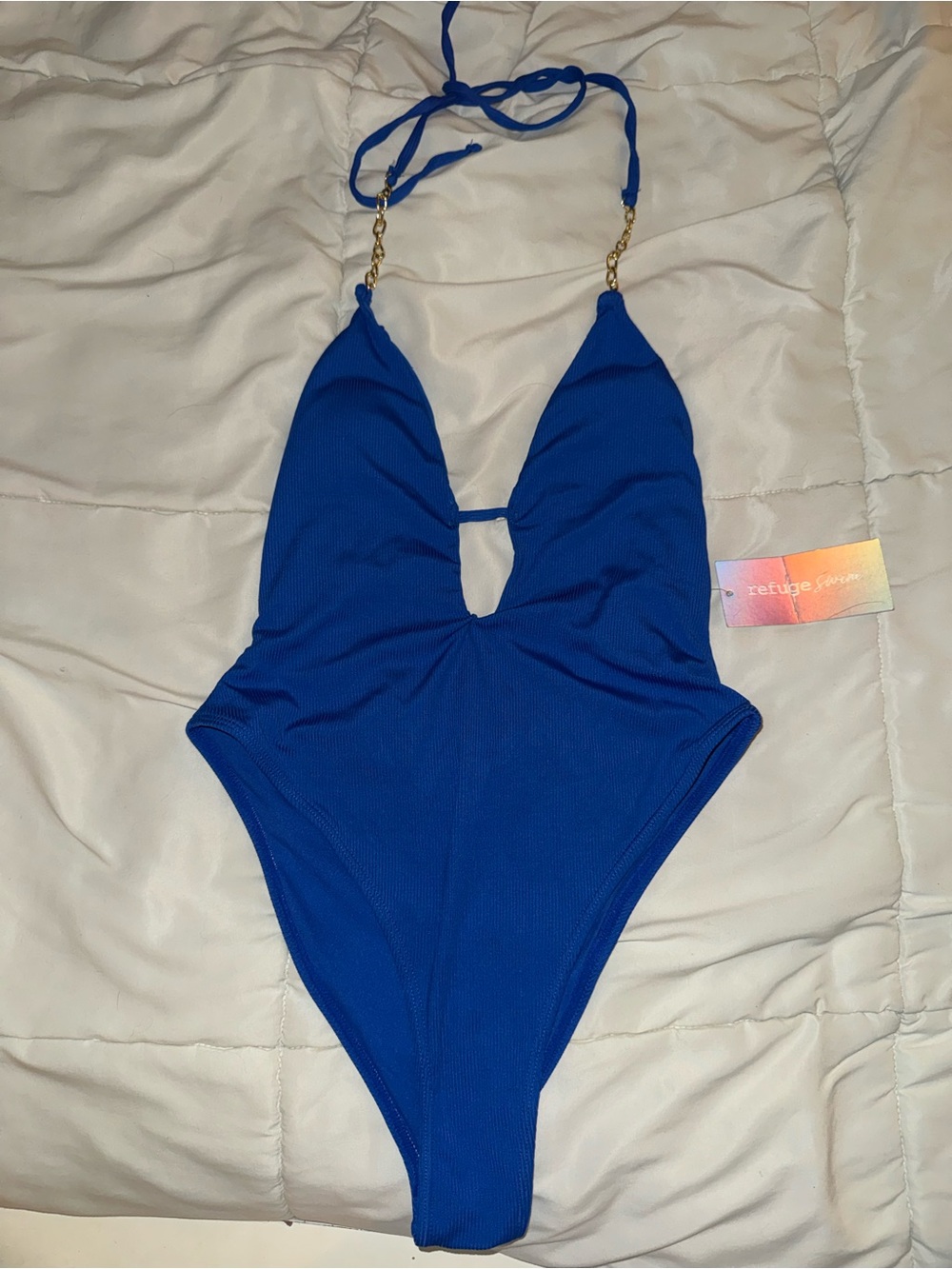 Refuge One-Piece Swim Suit in Royal Blue